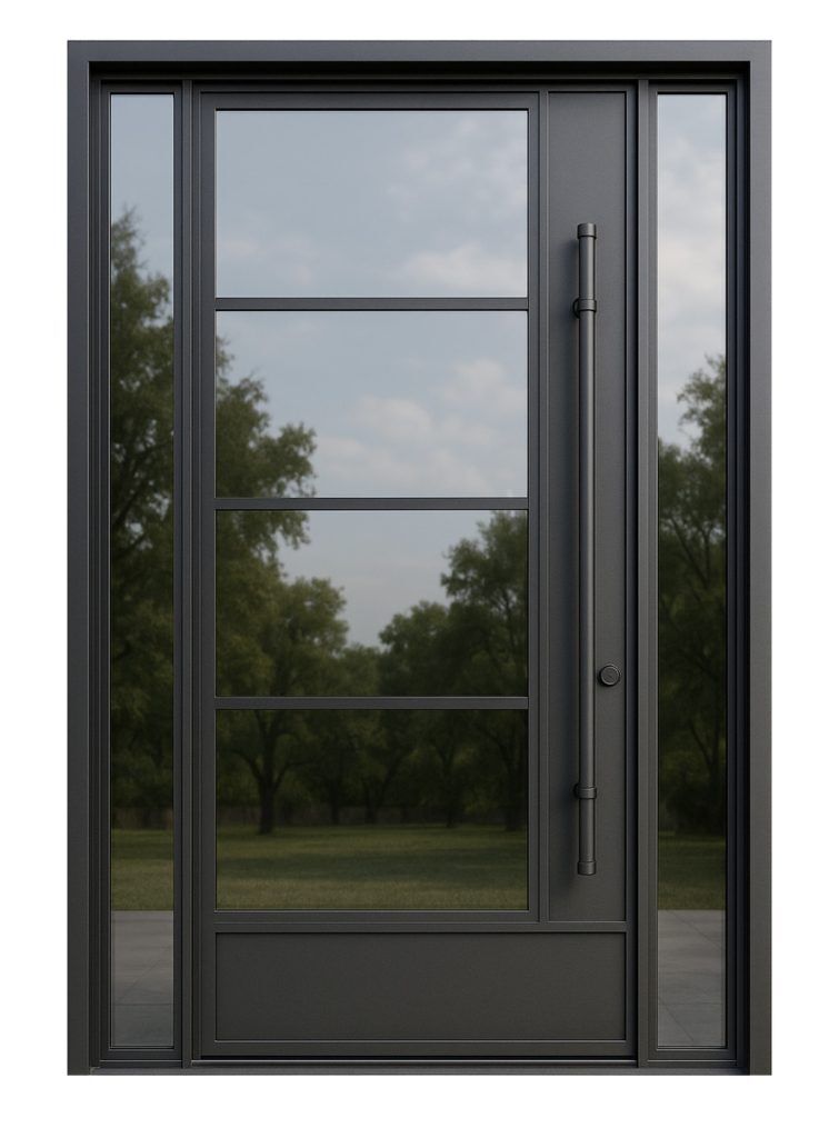 Nova Royal Series Wrought Iron Custom Exterior Door Style 104