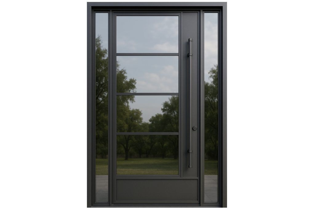Nova Royal Series Wrought Iron Custom Exterior Door Style 104