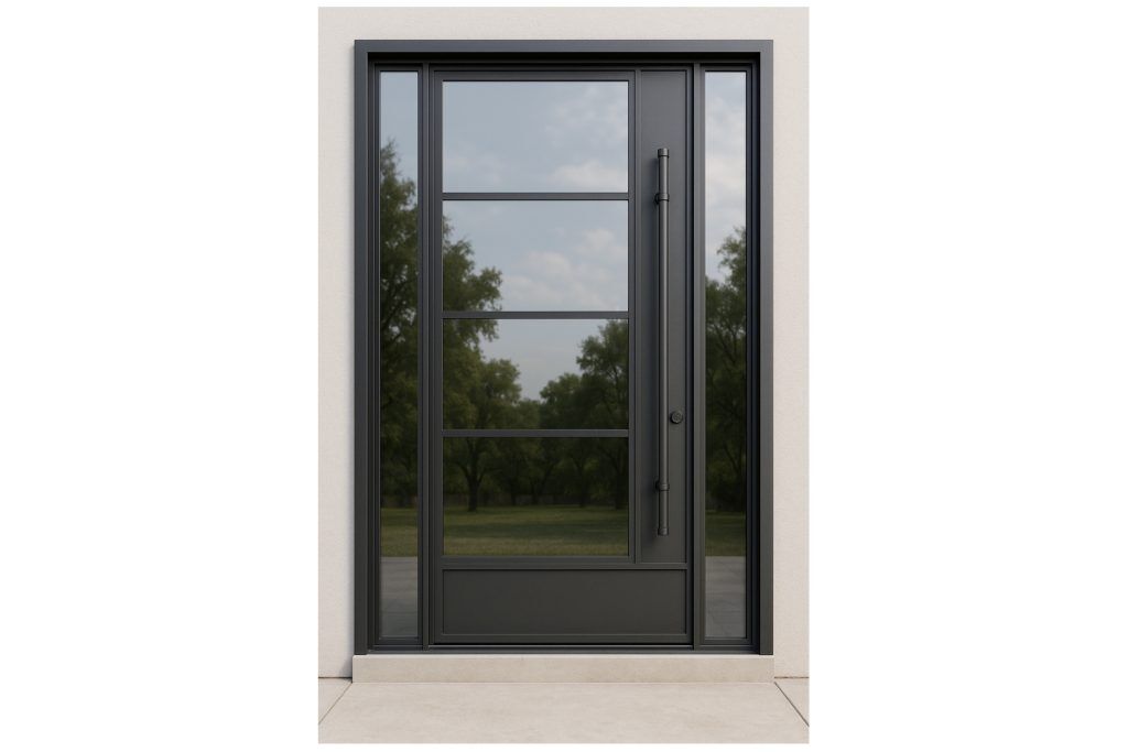 Nova Royal Series Wrought Iron Custom Exterior Door Style 104
