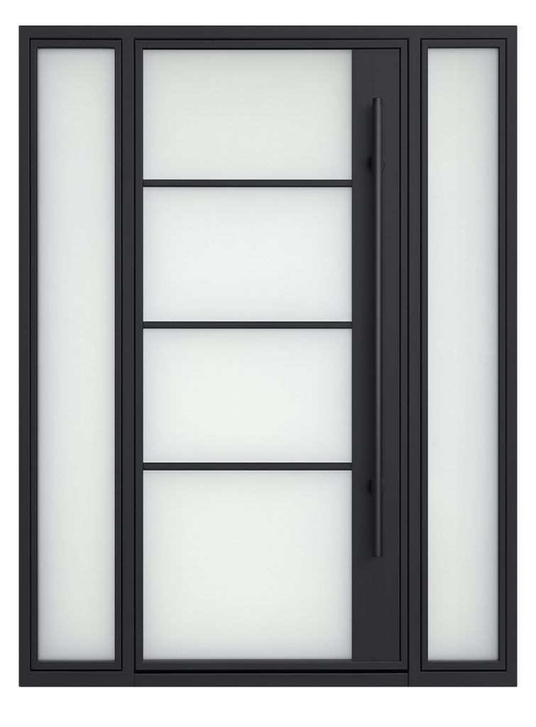 Nova Royal Series Wrought Iron Custom Exterior Door Style 105
