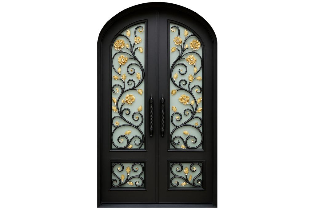 Nova Royal Series Wrought Iron Custom Exterior Door Style 106