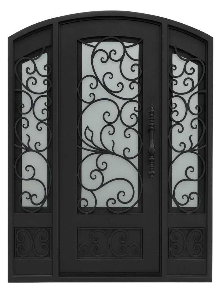 Nova Royal Series Wrought Iron Custom Exterior Door Style 108