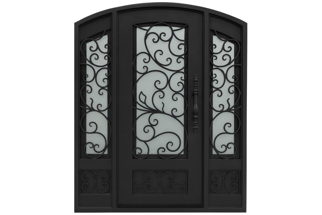 Nova Royal Series Wrought Iron Custom Exterior Door Style 108