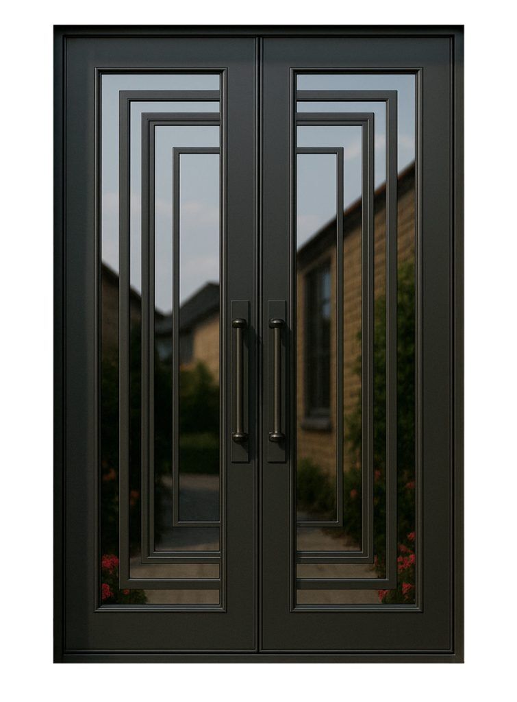 Nova Royal Series Wrought Iron Custom Exterior Door Style 111