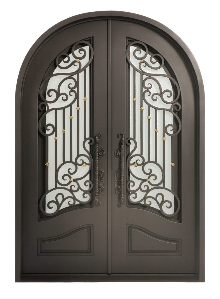 Nova Royal Series Wrought Iron Custom Exterior Door Style 112