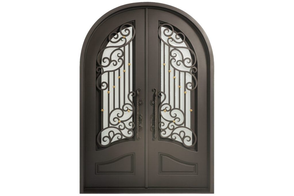 Nova Royal Series Wrought Iron Custom Exterior Door Style 112