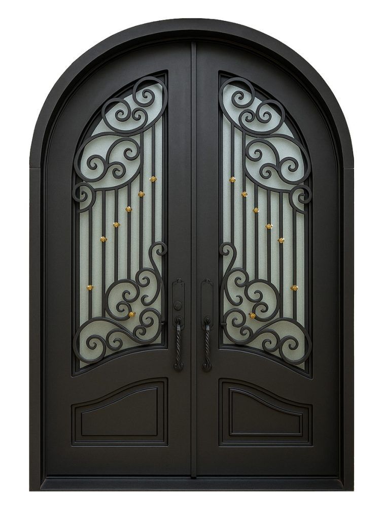 Nova Royal Series Wrought Iron Custom Exterior Door Style 113