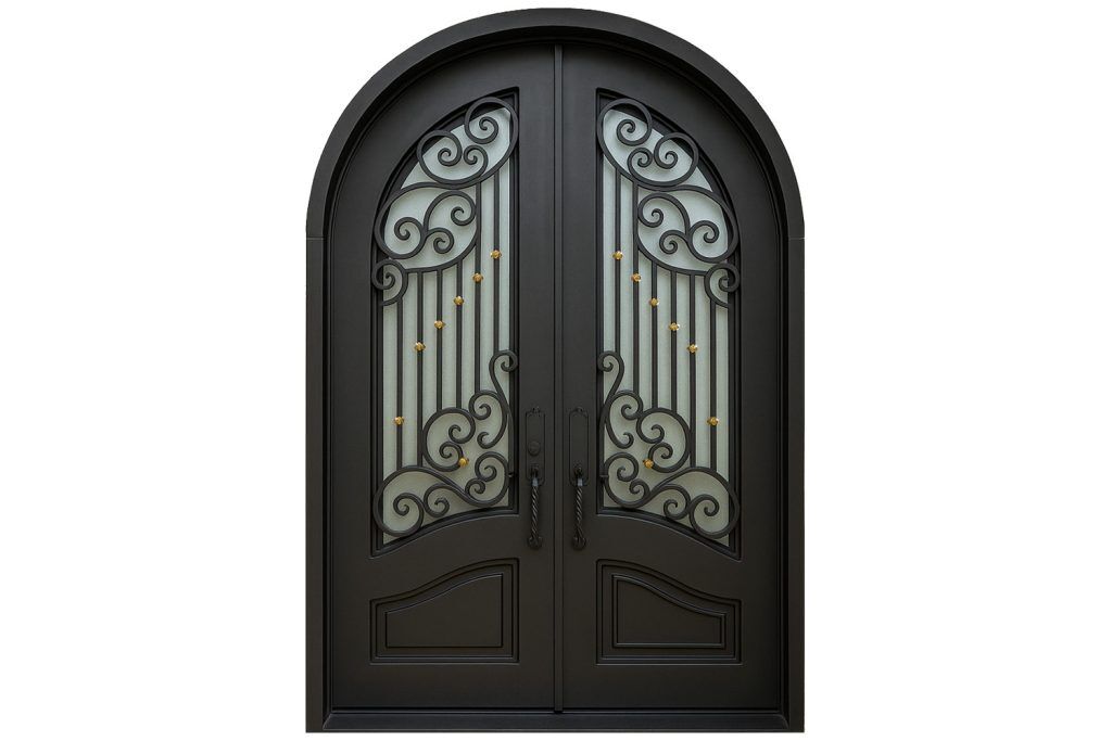 Nova Royal Series Wrought Iron Custom Exterior Door Style 113