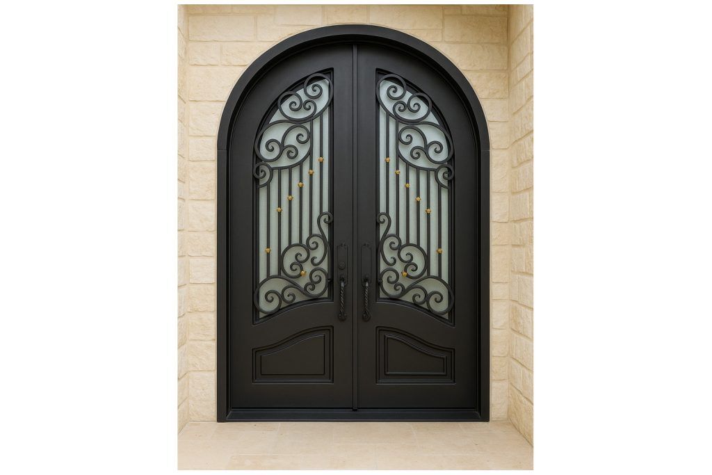 Nova Royal Series Wrought Iron Custom Exterior Door Style 113