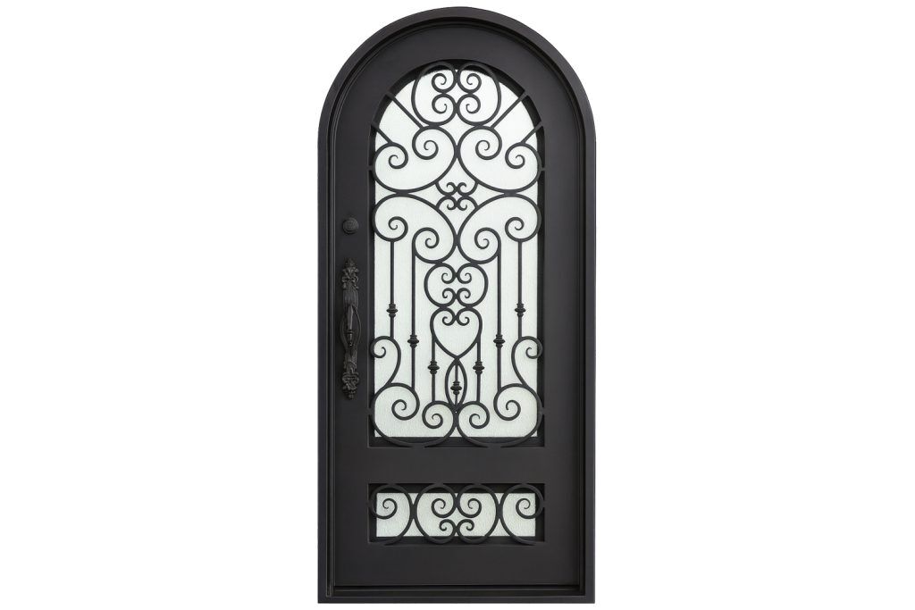 Nova Royal Series Wrought Iron Custom Exterior Door Style 115