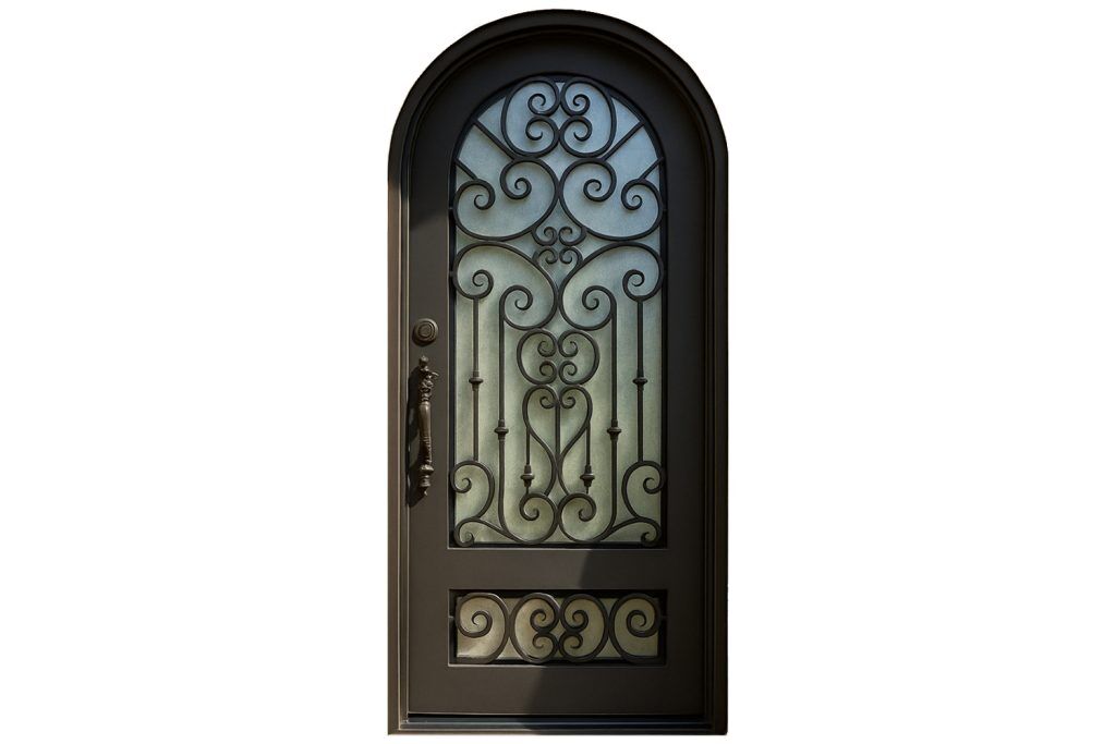 Nova Royal Series Wrought Iron Custom Exterior Door Style 116