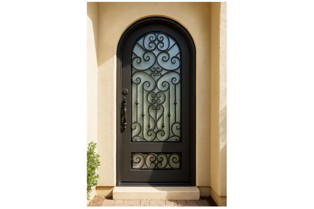 Nova Royal Series Wrought Iron Custom Exterior Door Style 116