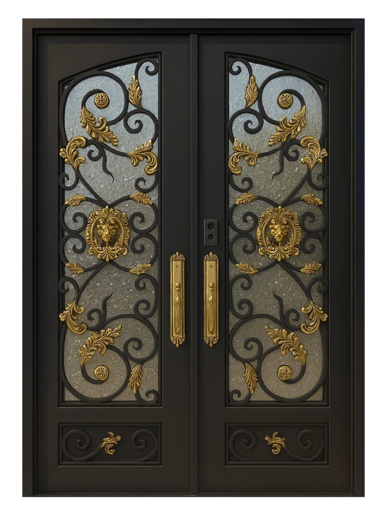 Nova Royal Series Wrought Iron Custom Exterior Door Style 118