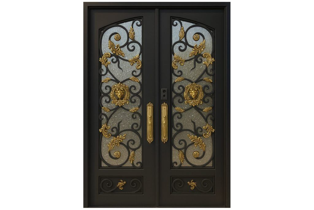 Nova Royal Series Wrought Iron Custom Exterior Door Style 118