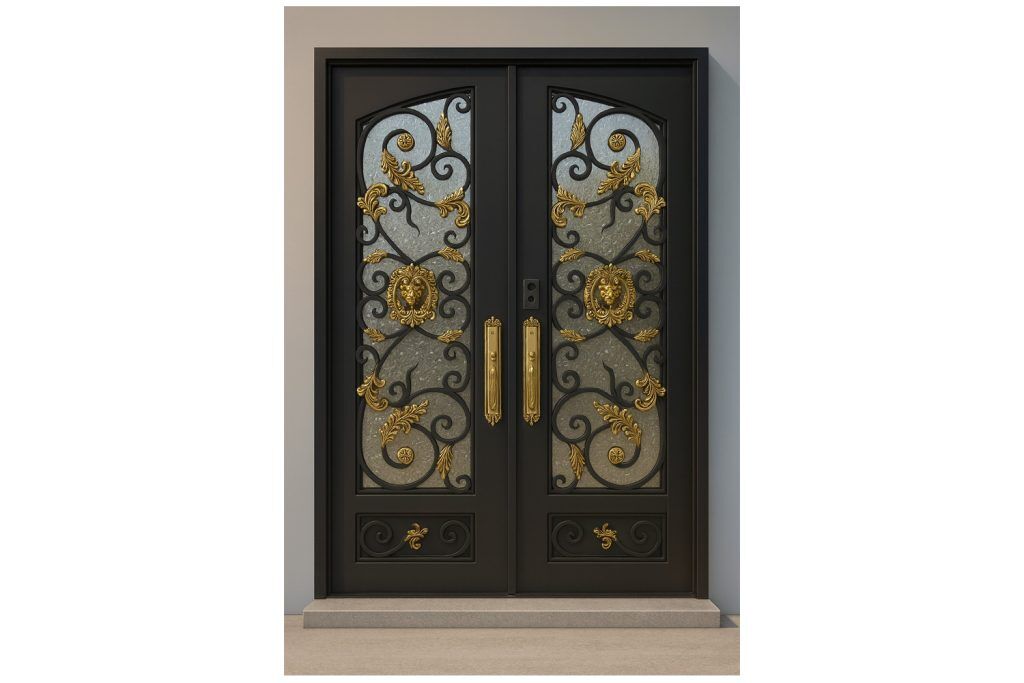 Nova Royal Series Wrought Iron Custom Exterior Door Style 118