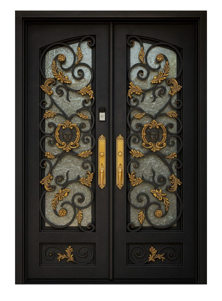 Nova Royal Series Wrought Iron Custom Exterior Door Style 119