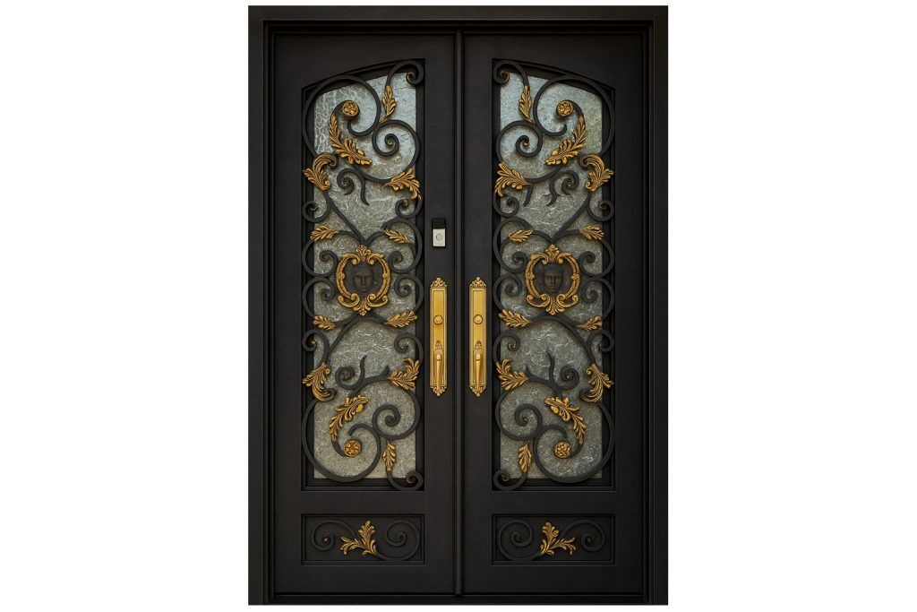 Nova Royal Series Wrought Iron Custom Exterior Door Style 119