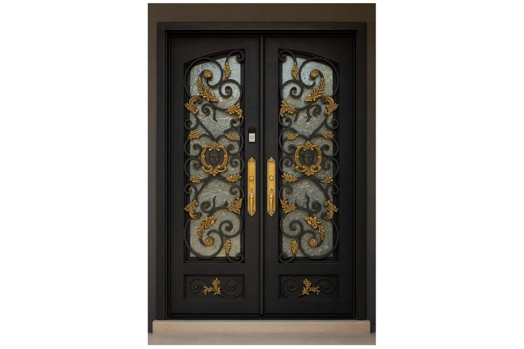 Nova Royal Series Wrought Iron Custom Exterior Door Style 119