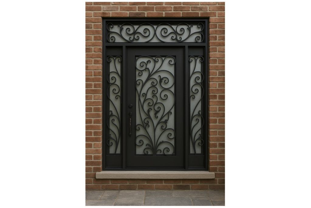 Nova Royal Series Wrought Iron Custom Exterior Door Style 122