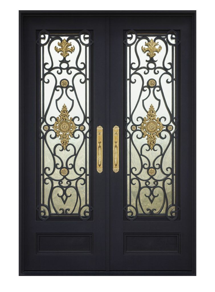 Nova Royal Series Wrought Iron Custom Exterior Door Style 123