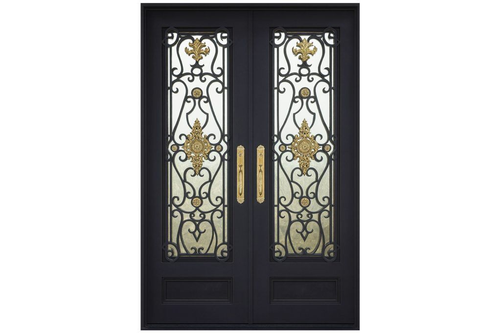 Nova Royal Series Wrought Iron Custom Exterior Door Style 123