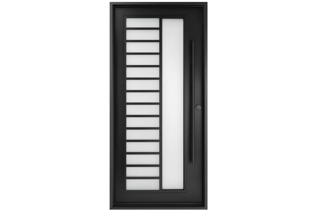 Nova Royal Series Wrought Iron Custom Exterior Door Style 129