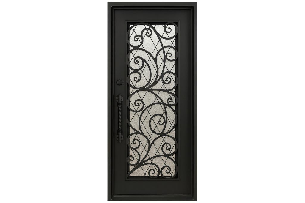 Nova Royal Series Wrought Iron Custom Exterior Door Style 130