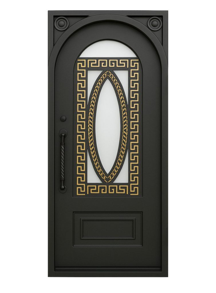 Nova Royal Series Wrought Iron Custom Exterior Door Style 016