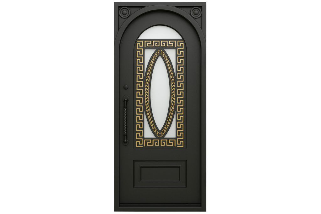 Nova Royal Series Wrought Iron Custom Exterior Door Style 016