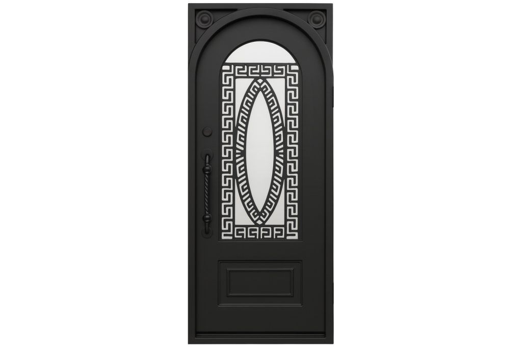 Nova Royal Series Wrought Iron Custom Exterior Door Style 016