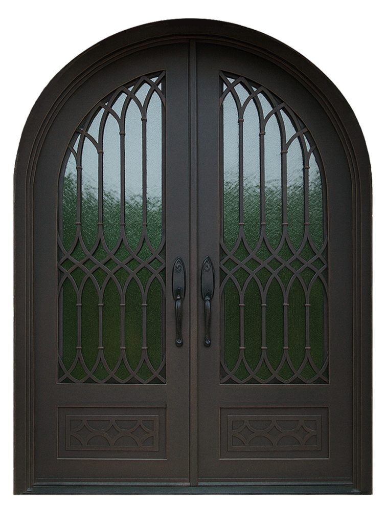 Nova Royal Series Wrought Iron Custom Exterior Door Style 131