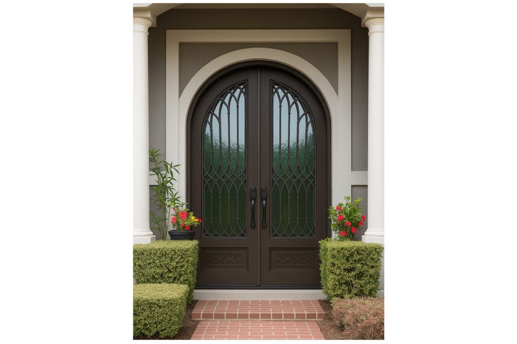 Nova Royal Series Wrought Iron Custom Exterior Door Style 131