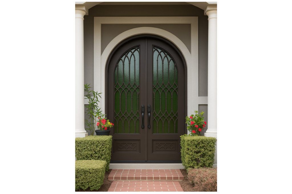 Nova Royal Series Wrought Iron Custom Exterior Door Style 132