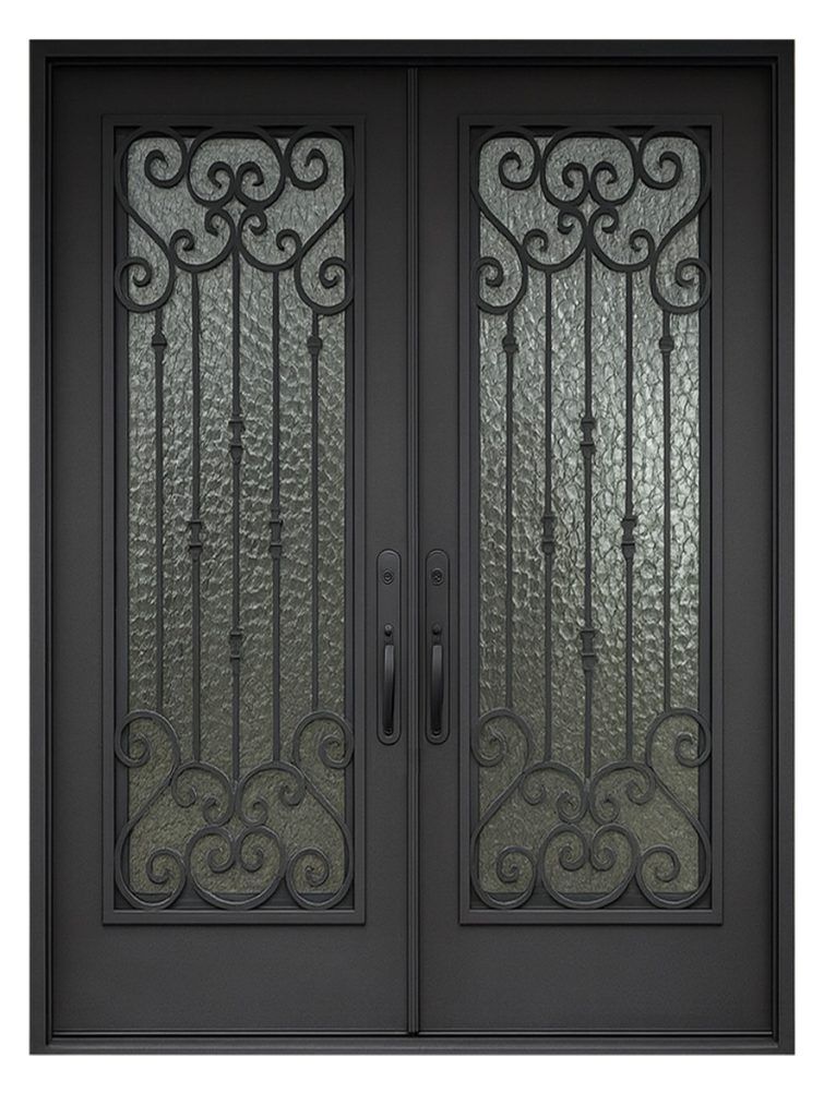 Nova Royal Series Wrought Iron Custom Exterior Door Style 133