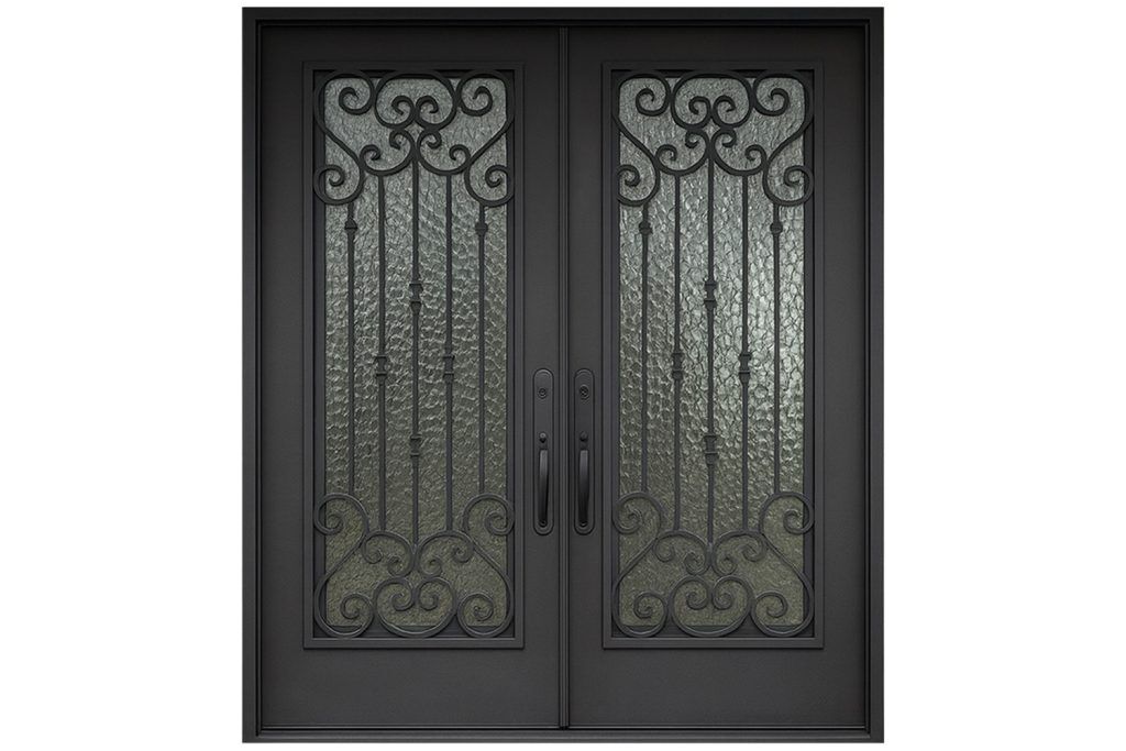 Nova Royal Series Wrought Iron Custom Exterior Door Style 133