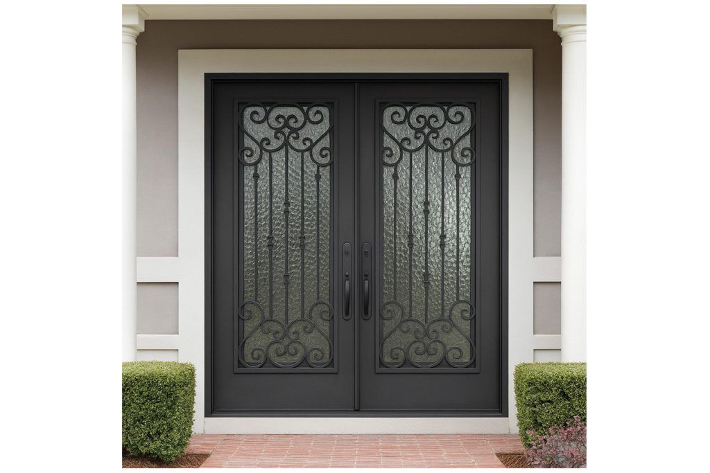 Nova Royal Series Wrought Iron Custom Exterior Door Style 133