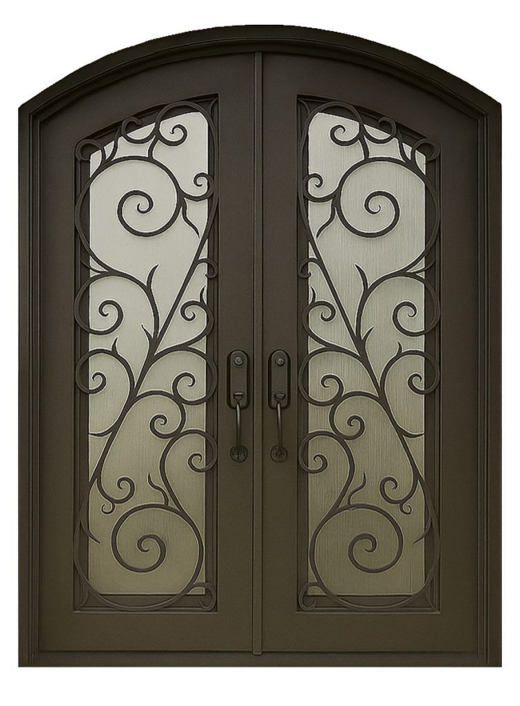 Nova Royal Series Wrought Iron Custom Exterior Door Style 134