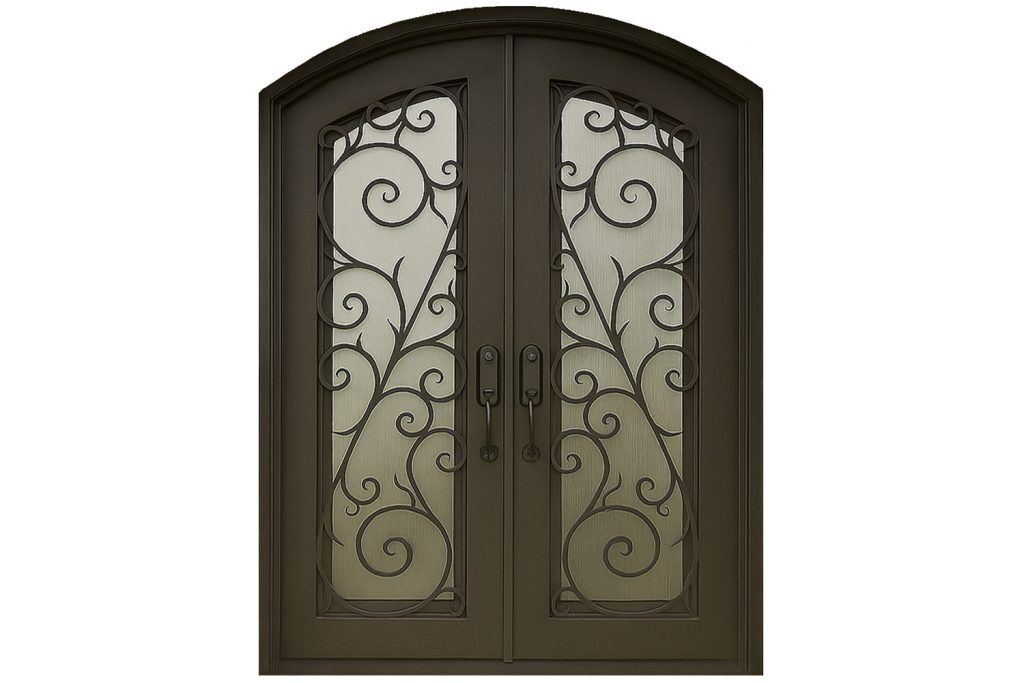 Nova Royal Series Wrought Iron Custom Exterior Door Style 134