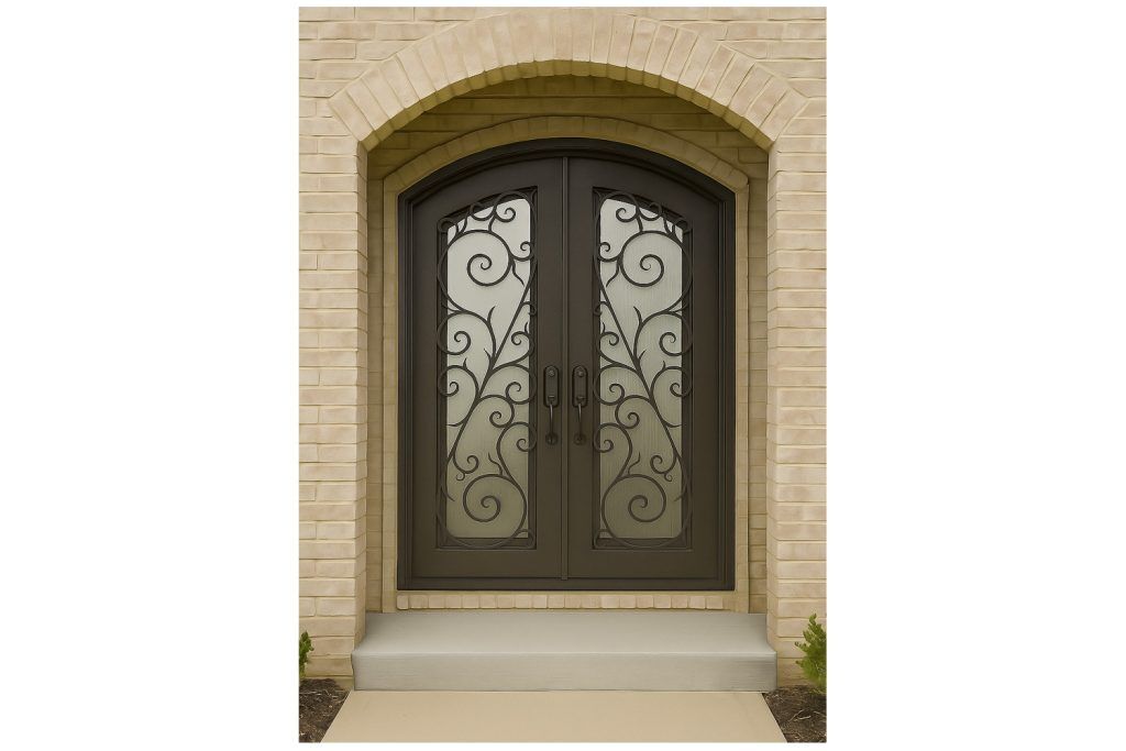 Nova Royal Series Wrought Iron Custom Exterior Door Style 134