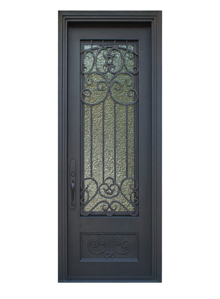 Nova Royal Series Wrought Iron Custom Exterior Door Style 135