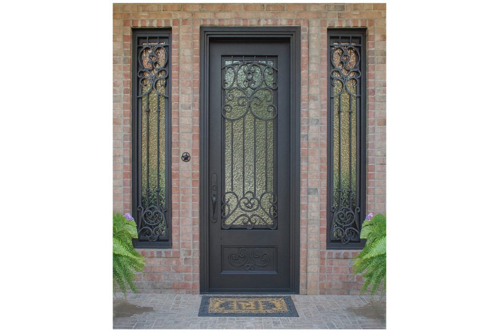Nova Royal Series Wrought Iron Custom Exterior Door Style 135