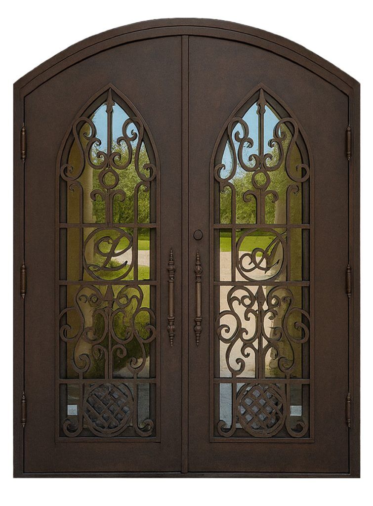Nova Royal Series Wrought Iron Custom Exterior Door Style 136