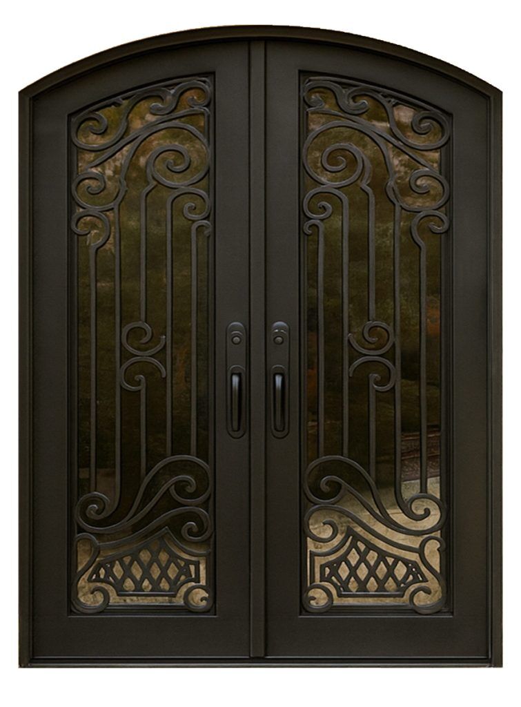 Nova Royal Series Wrought Iron Custom Exterior Door Style 137