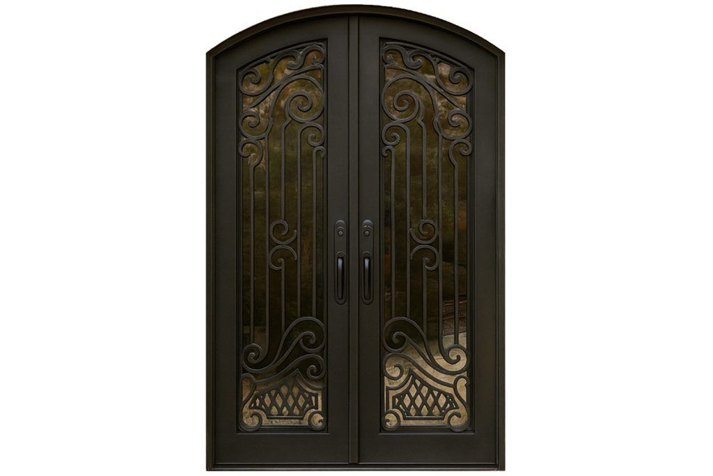 Nova Royal Series Wrought Iron Custom Exterior Door Style 137
