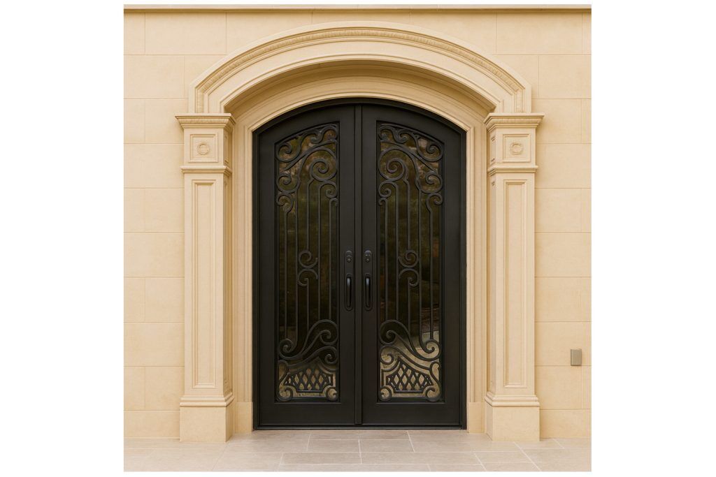 Nova Royal Series Wrought Iron Custom Exterior Door Style 137