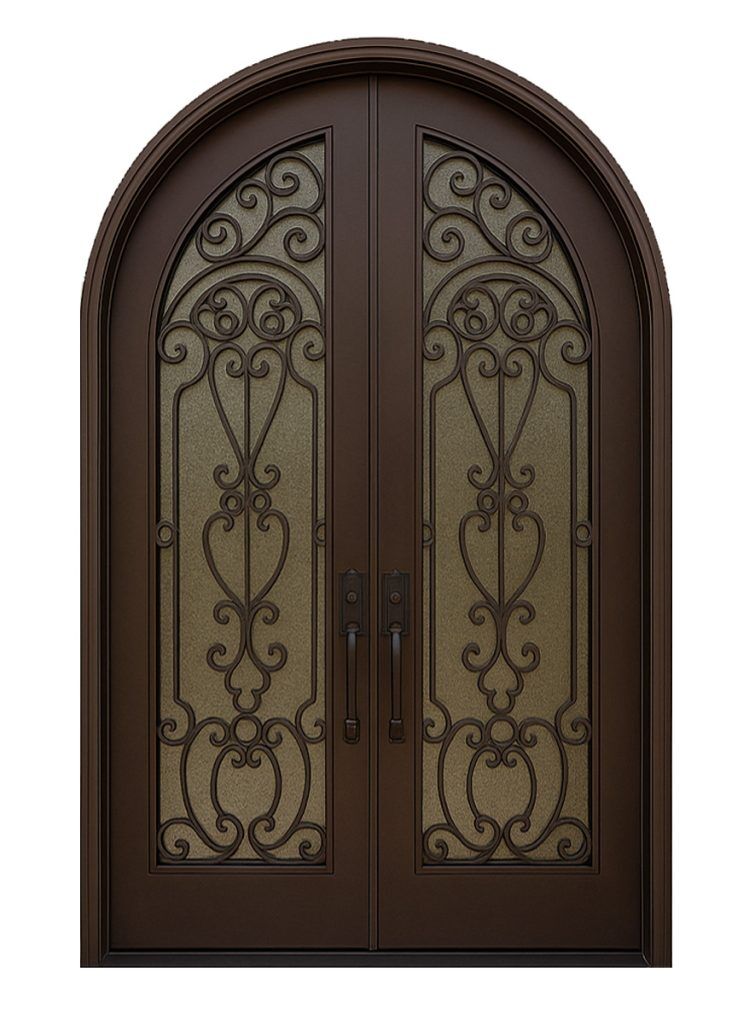 Nova Royal Series Wrought Iron Custom Exterior Door Style 138