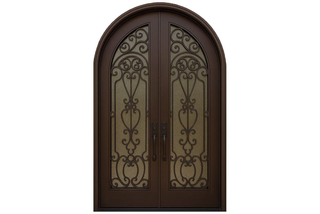 Nova Royal Series Wrought Iron Custom Exterior Door Style 138