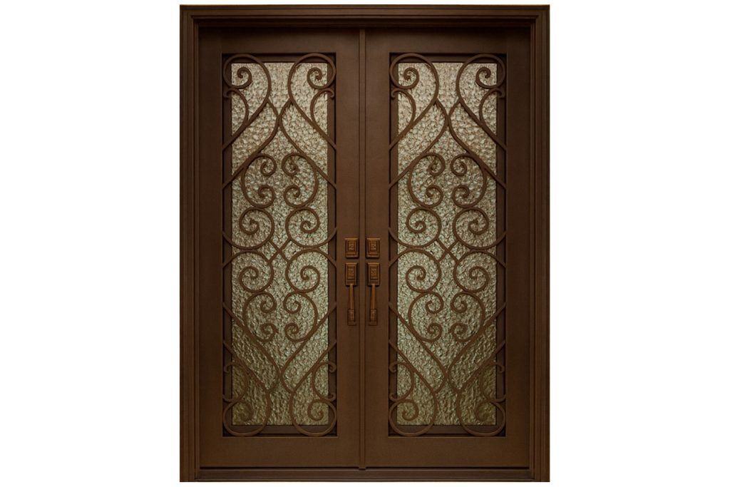 Nova Royal Series Wrought Iron Custom Exterior Door Style 139