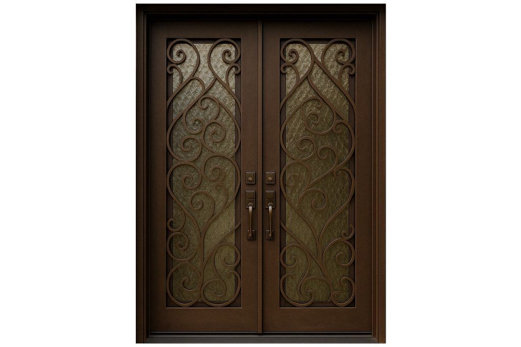 Nova Royal Series Wrought Iron Custom Exterior Door Style 140