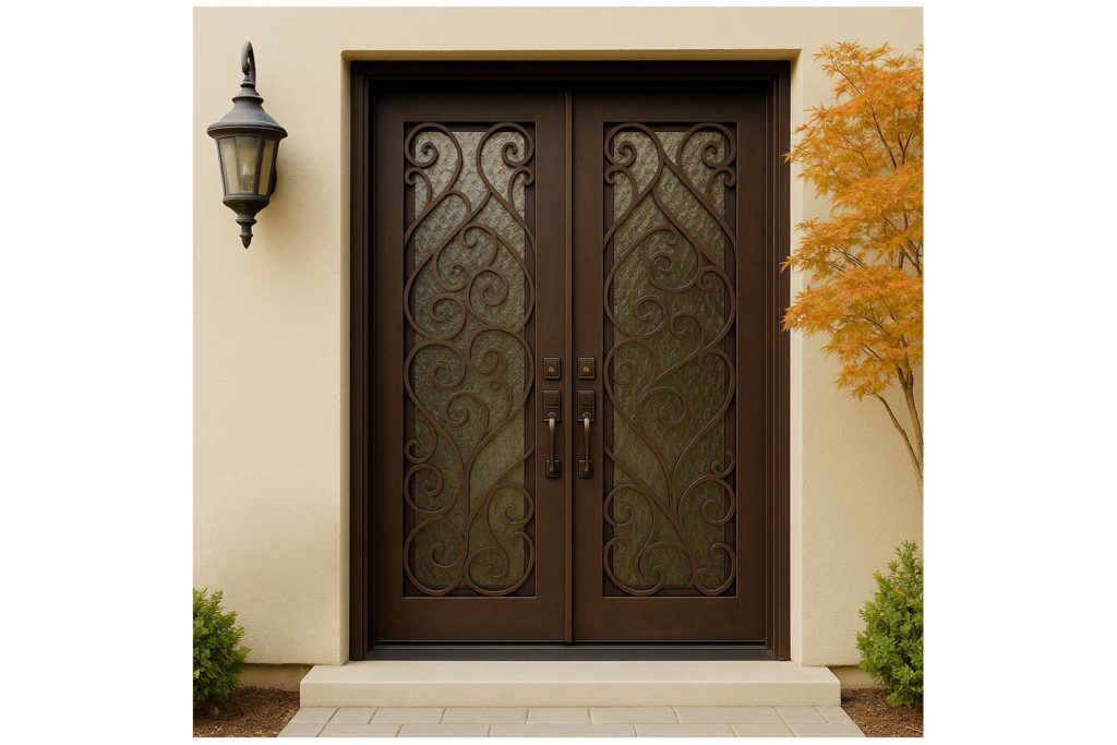 Nova Royal Series Wrought Iron Custom Exterior Door Style 140